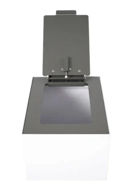 Top met klepdeksel voor modulaire afvalscheidingsunit 60 liter, V-Part - donkergrijs