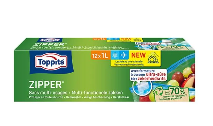 Diepvries zakjes met zipper multi toppits