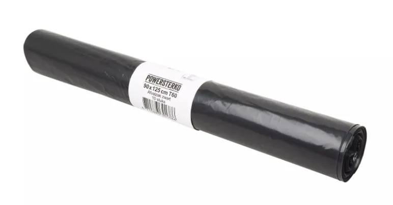 Afvalzak 90 x 125 cm T60 LDPE zwart – 1 rol = 10 stuks vuilniszak groot