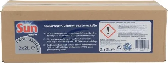 Bierglasreiniger Sun Spoelglansmiddel Doos 2x2 Liter