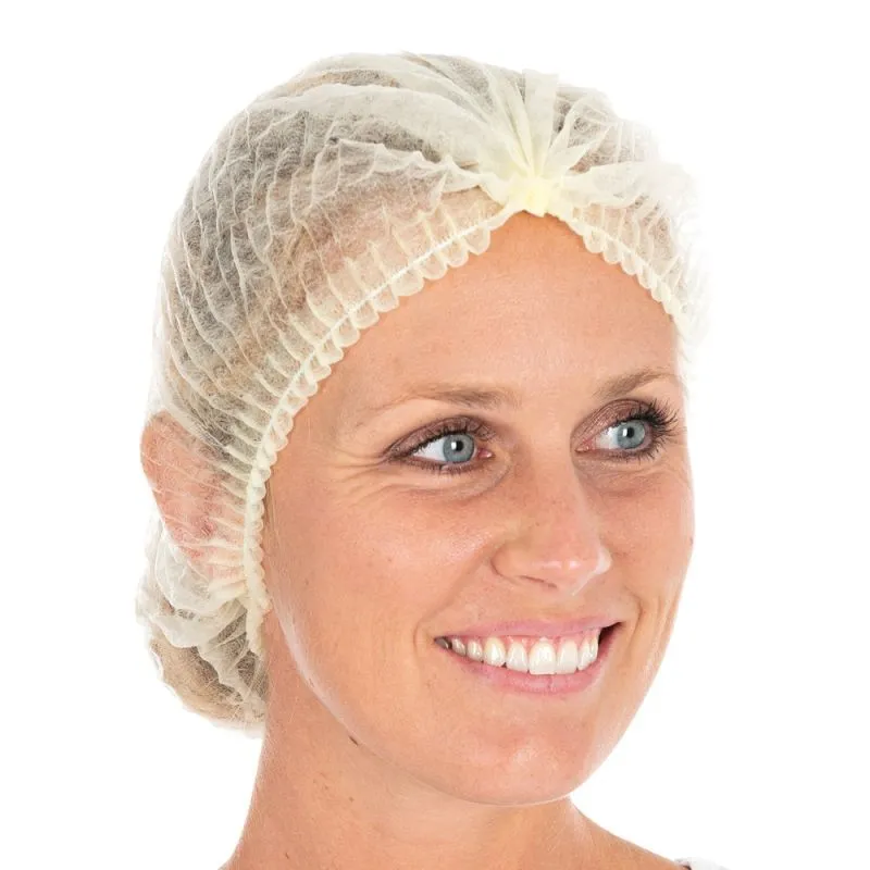 Haarnet wokkel geel | Mob Cap Light PP