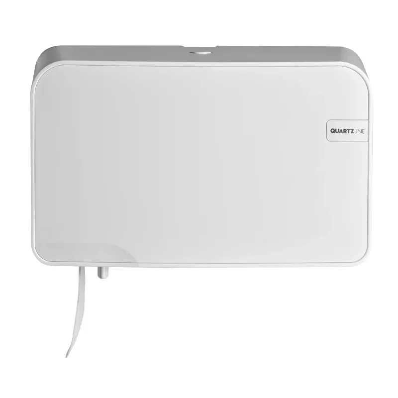 Toiletrolhouder voor standaard rollen quartz line, wit