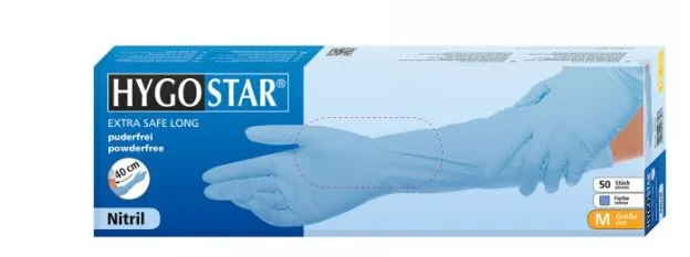 Handschoen disposable nitrile FM 50 cm extra lang