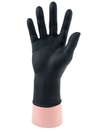 handschoen nitrile zwart wegwerp gl897