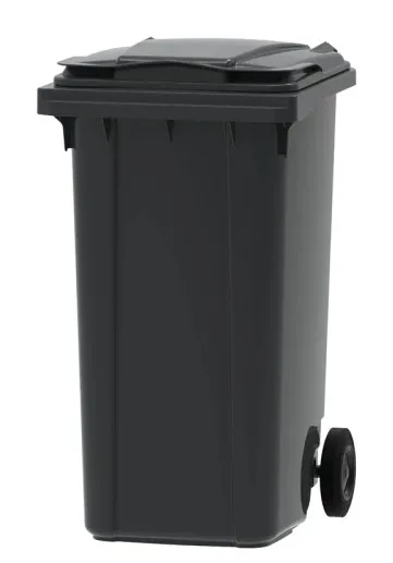 Container huisvuil 240L grijs – Sterke HDPE rolcontainer