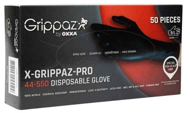 Extra dikke nitrile handschoen grippaz oxxa 44-550
