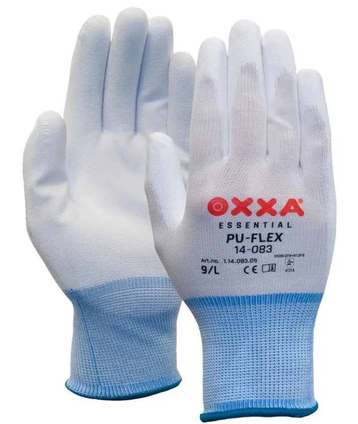 Handschoen algemeen gebruik oxxa pu flex wit 14-083